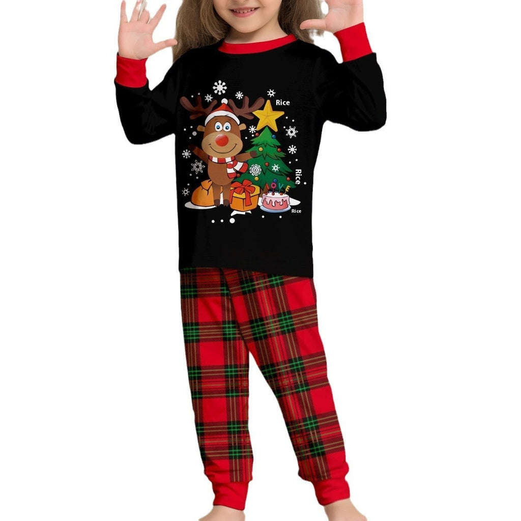 Christmas Deer Plaid Pajama Set – Family Sizes