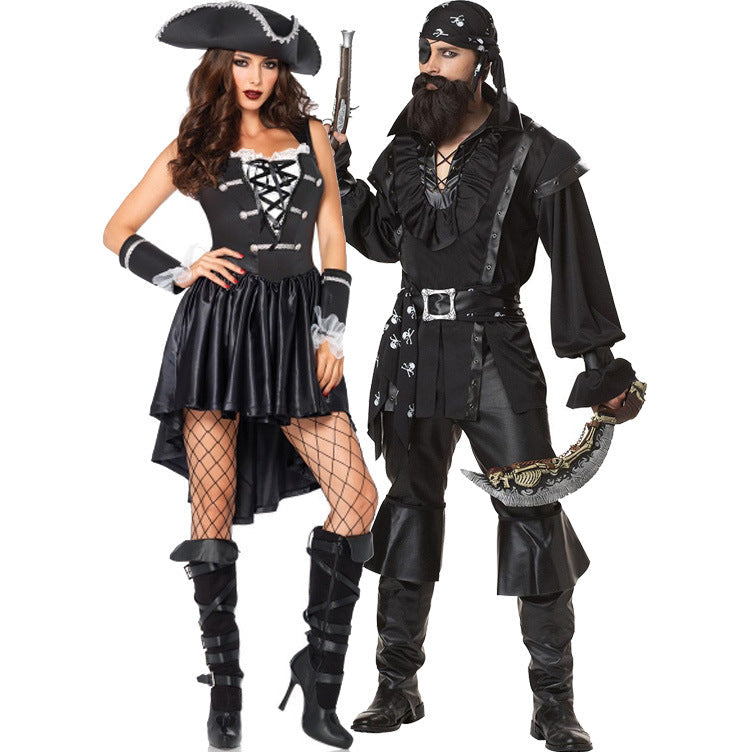 Halloween Pirate Costume – Deluxe Cosplay Set for Men & Women