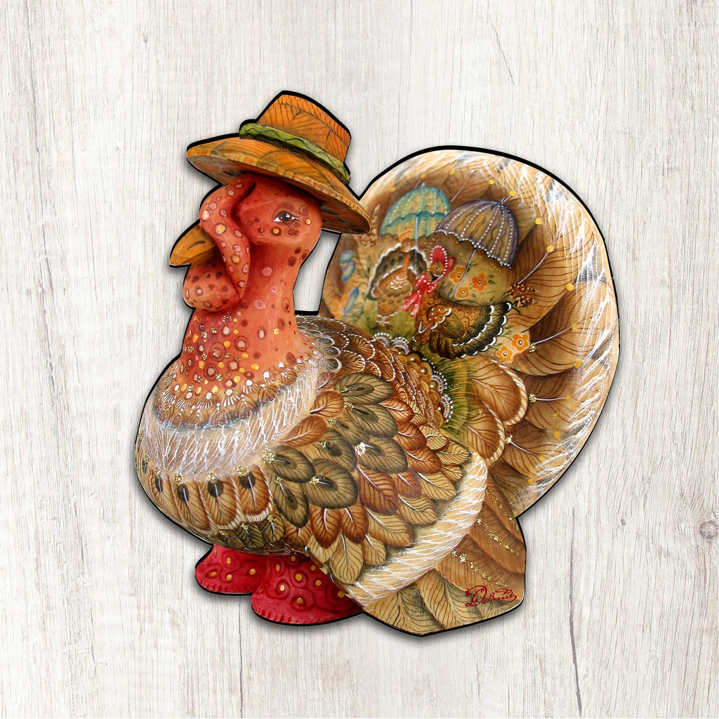 Tom the Turkey Thanksgiving Door Decor by G. DeBrekht
