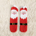 Christmas Fleece Socks – Santa, Elk & Snowman