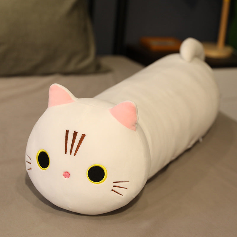 Large Cartoon Cat Plush Toy - Stuffed Animal Long Body Pillow Cushion