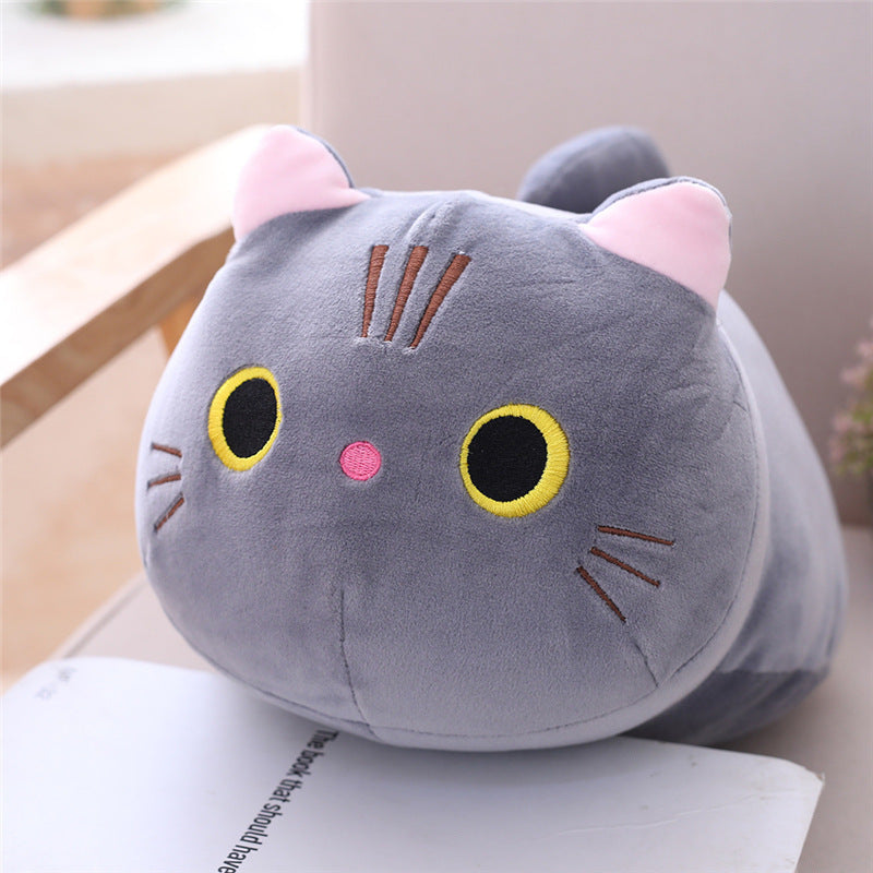 Large Cartoon Cat Plush Toy - Stuffed Animal Long Body Pillow Cushion