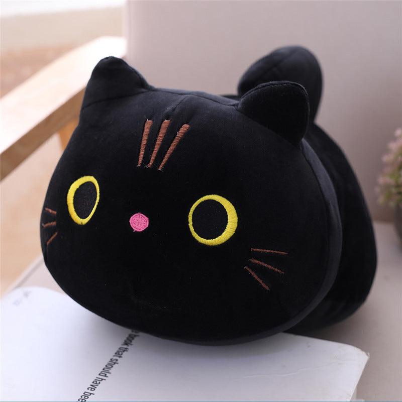 Large Cartoon Cat Plush Toy - Stuffed Animal Long Body Pillow Cushion