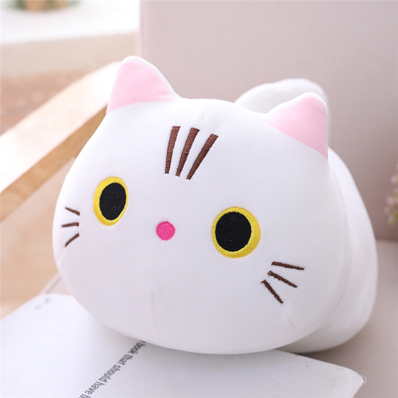 Large Cartoon Cat Plush Toy - Stuffed Animal Long Body Pillow Cushion