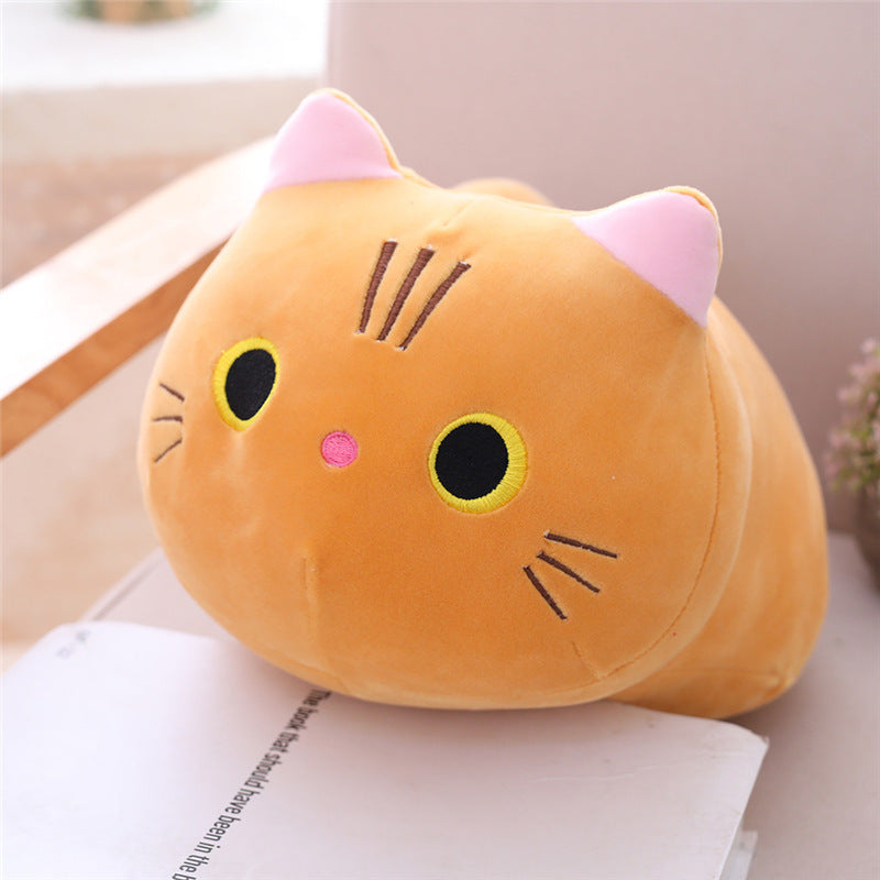 Large Cartoon Cat Plush Toy - Stuffed Animal Long Body Pillow Cushion