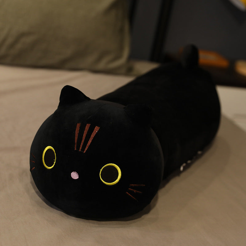 Large Cartoon Cat Plush Toy - Stuffed Animal Long Body Pillow Cushion
