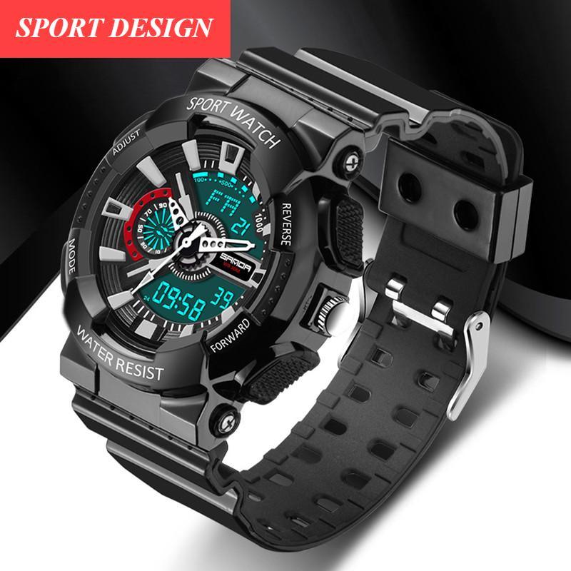 LED Analog-Digital Sports Watch for Men and Women
