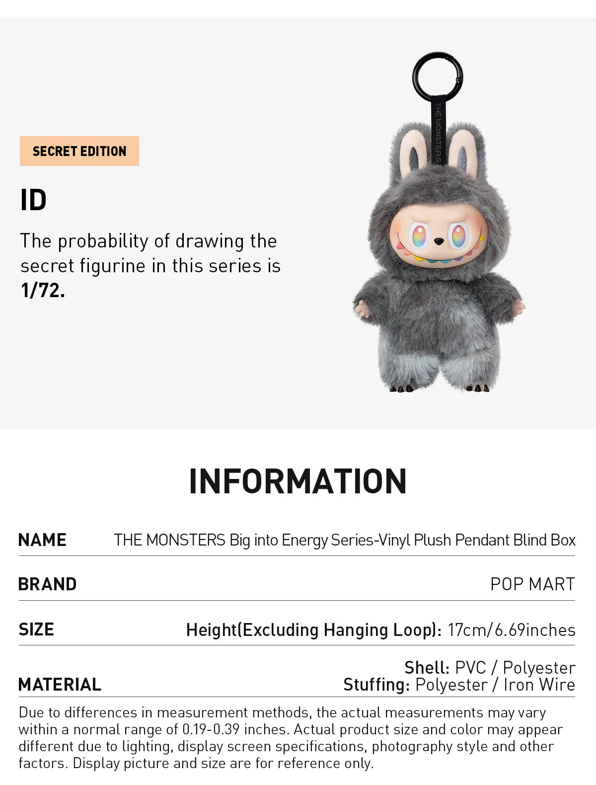 Pop Mart Labubu Big into Energy Blind Box – Mystery Collectible Figure