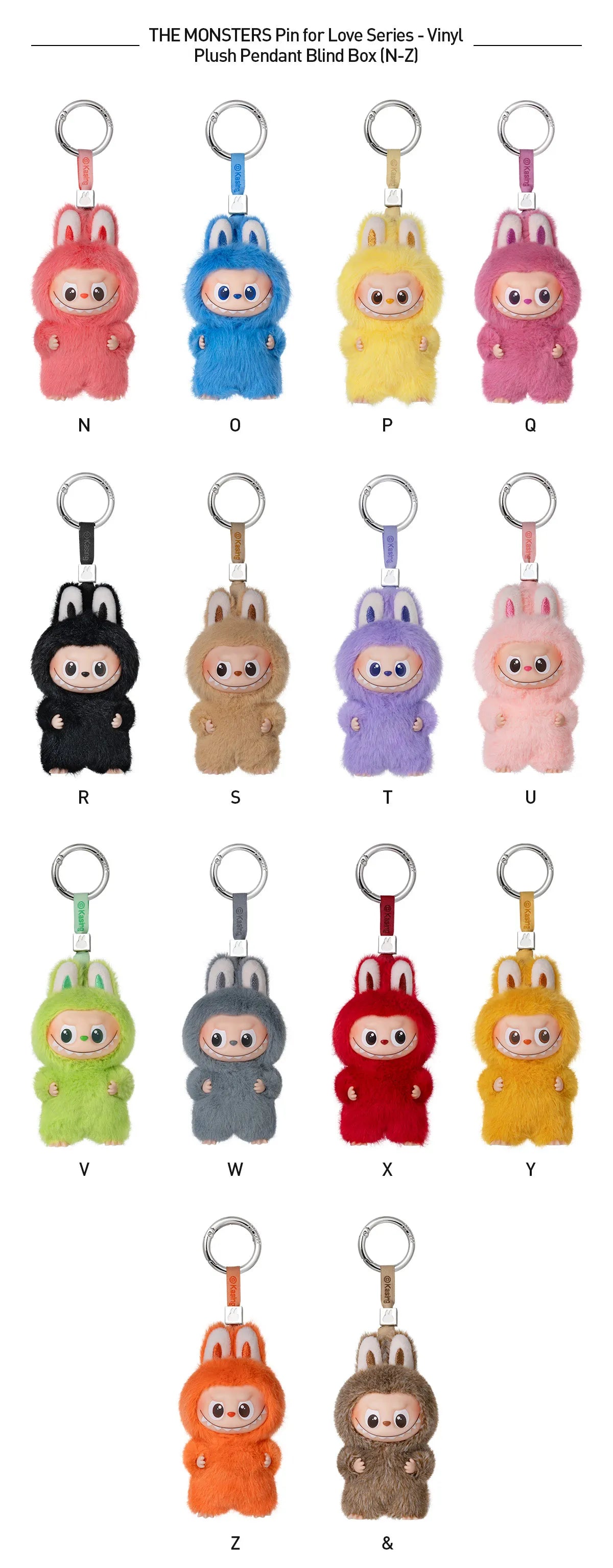 Pop Mart Labubu Pin for Love Series Blind Box (A-M) Yellow – Collectible