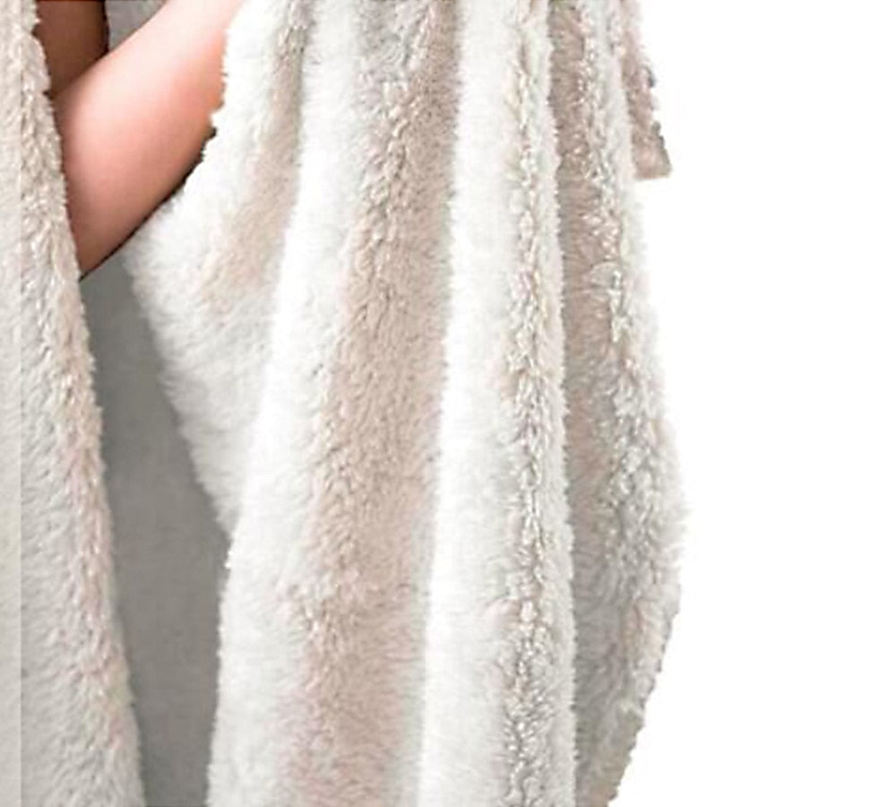Super Soft Warm Flannel Burrito Blanket – 280GSM Round Travel Throw