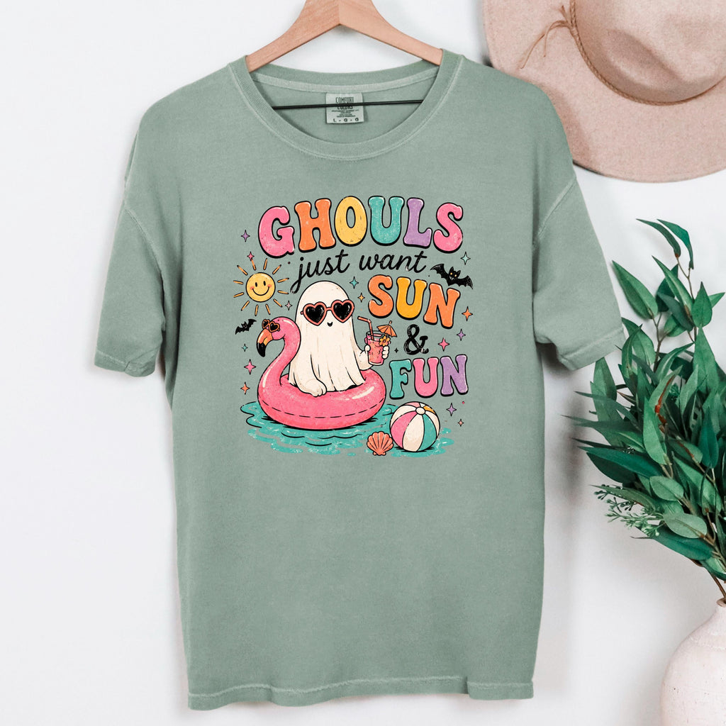 Summerween Shirt – Retro Spooky Beach Tee | Pastel Goth Halloween Summer Top