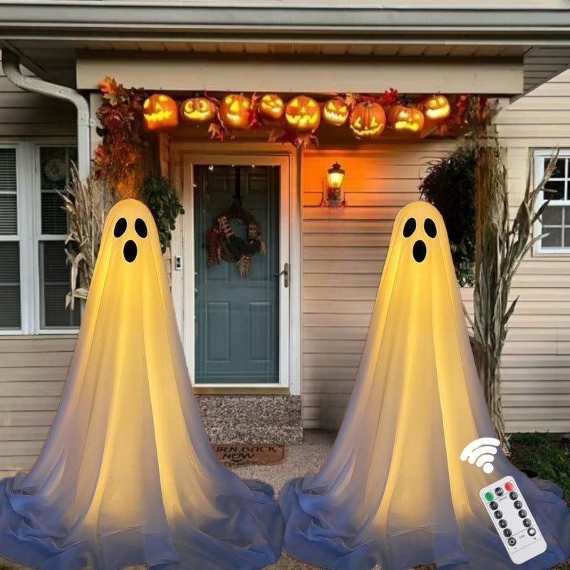 Spooky Ghost Yard Stake – Halloween Outdoor Decoration for Lawn & Garden