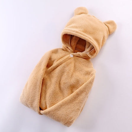 Soft Baby Hooded Bath Towel – Cotton Blend, 5 Colors