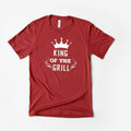 Men's Grill T-Shirt – King of the Grill | BBQ Cooking Gift for Dad & Grilling Gift Idea