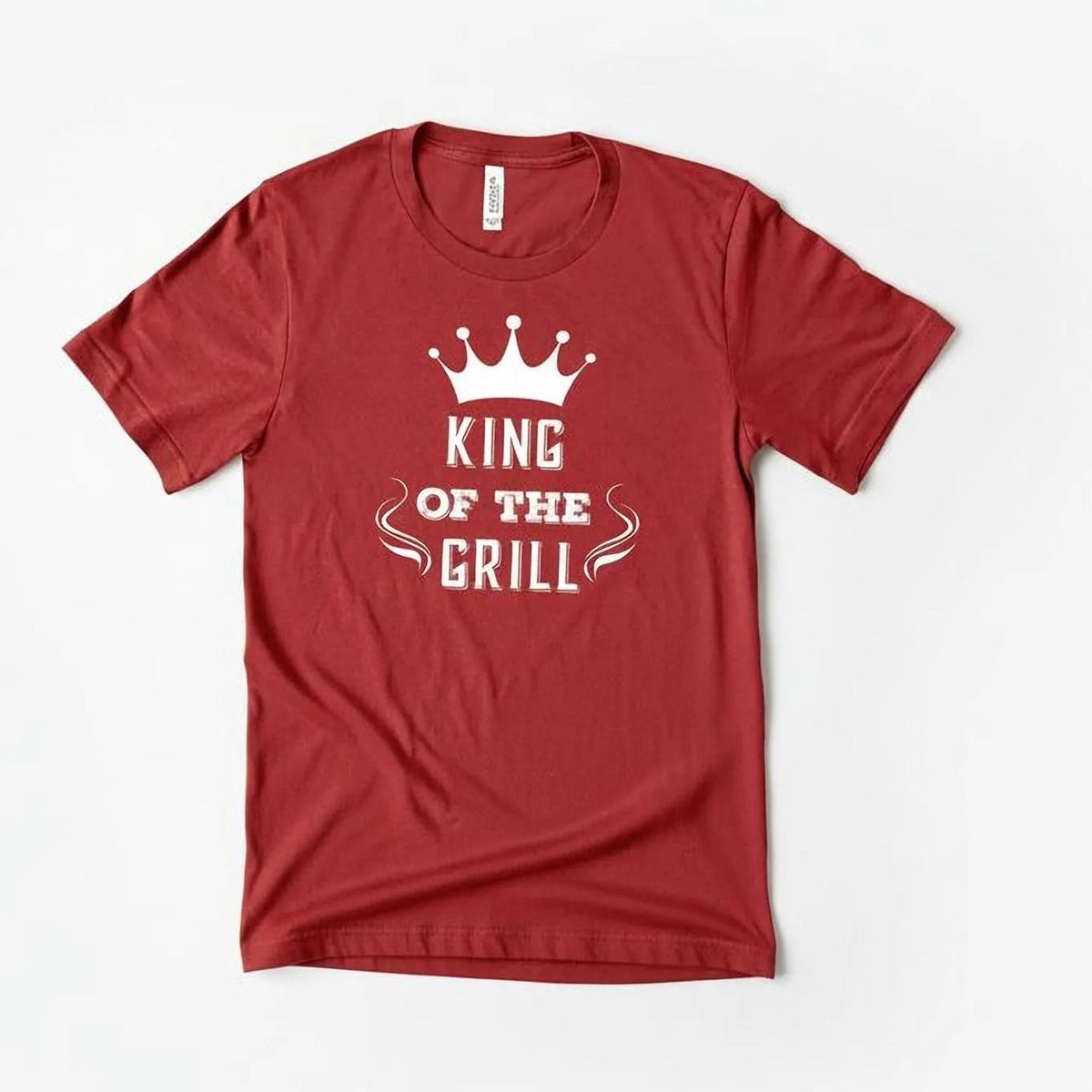 Men's Grill T-Shirt – King of the Grill | BBQ Cooking Gift for Dad & Grilling Gift Idea