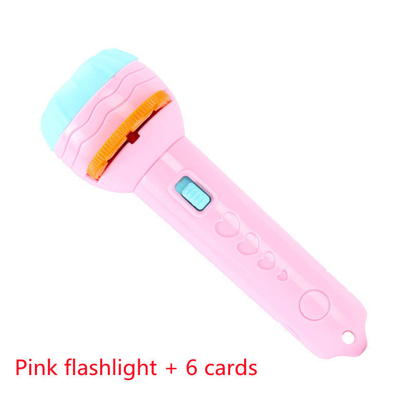 Cartoon Projection Flashlight – 80 Patterns Kids Projector Toy for Bedtime Stories