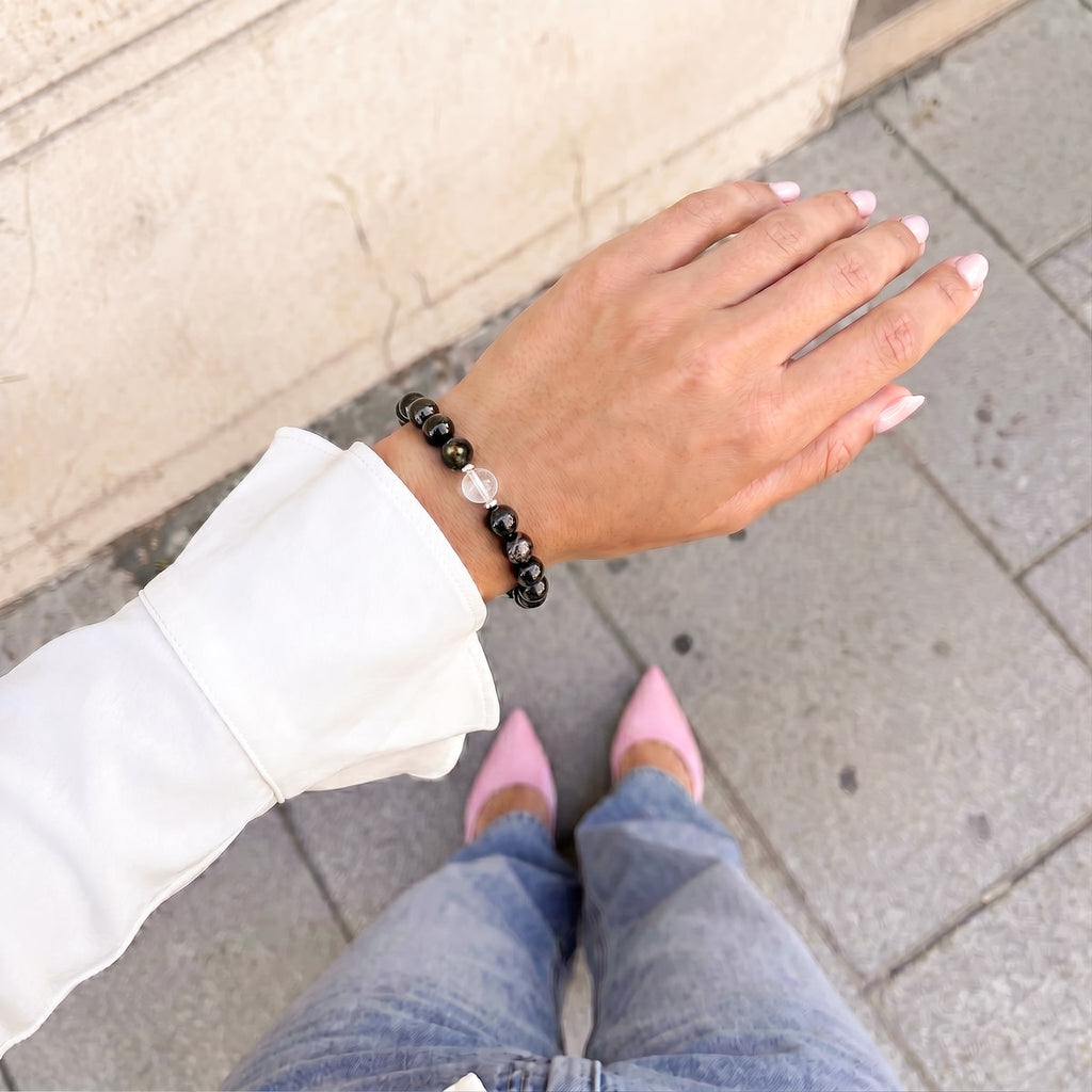 The Hypersthene Millionaire Manifestation Bracelet – Crystal Bracelet for Wealth & Abundance