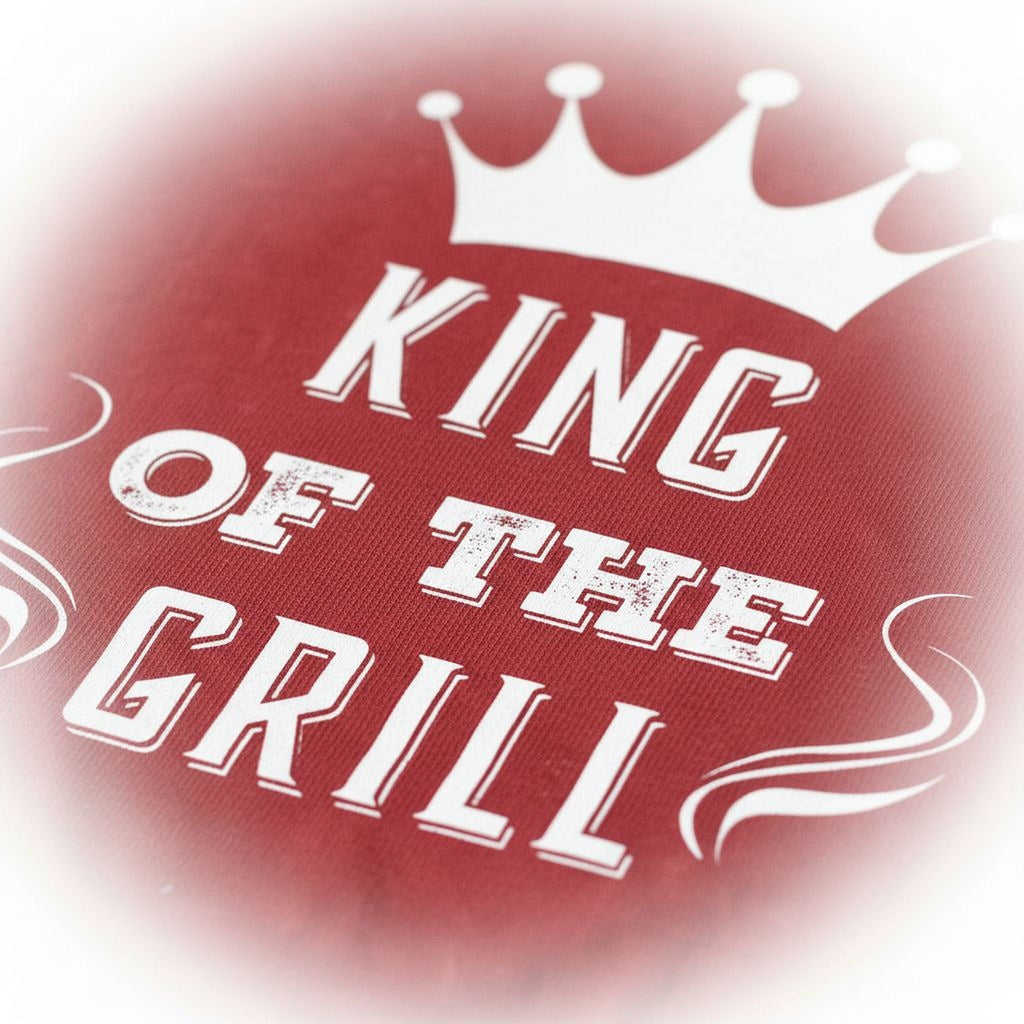 Men's Grill T-Shirt – King of the Grill | BBQ Cooking Gift for Dad & Grilling Gift Idea