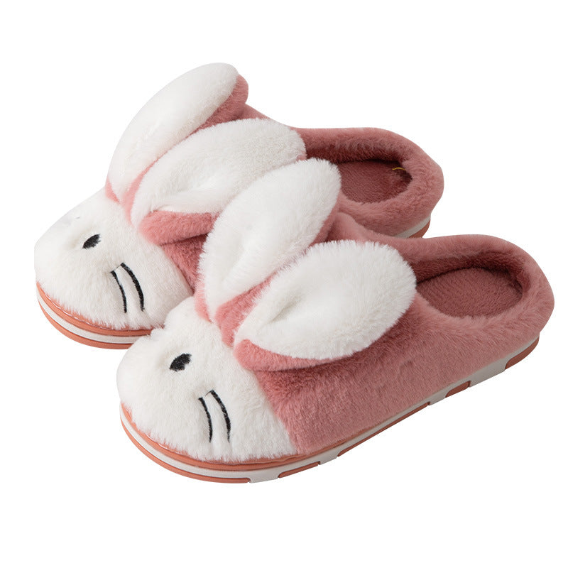 Plush Bunny House Slippers | Sizes 28–35