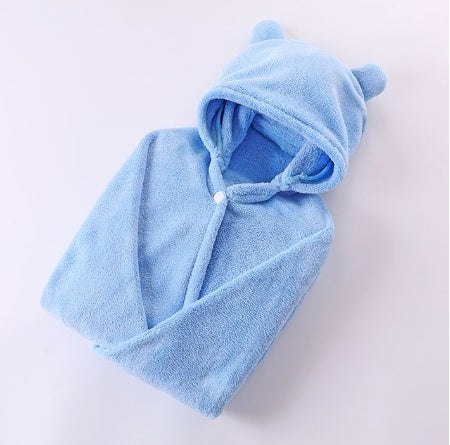 Soft Baby Hooded Bath Towel – Cotton Blend, 5 Colors