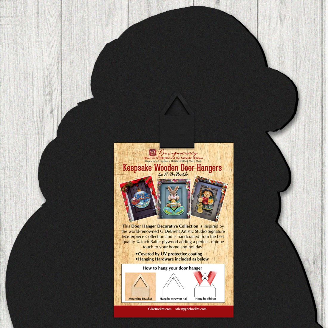 Tom the Turkey Thanksgiving Door Decor by G. DeBrekht