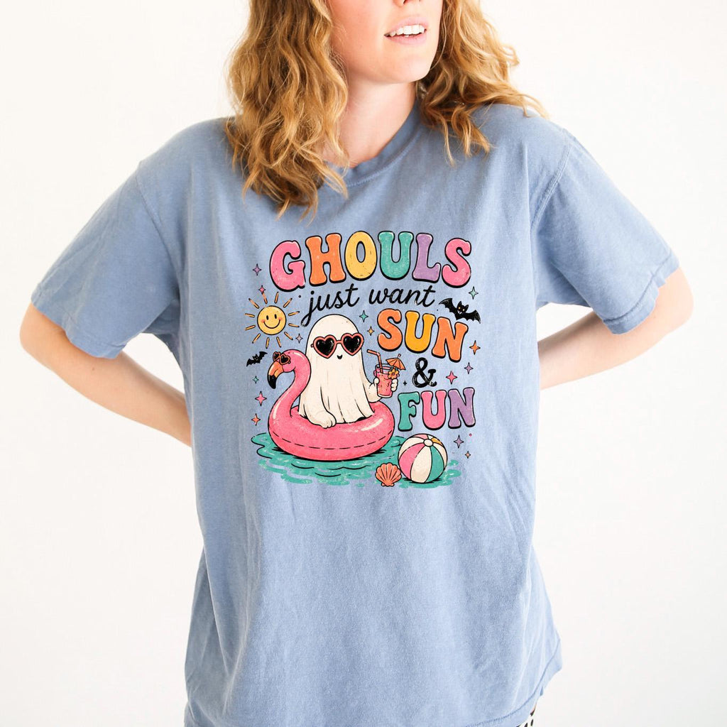Summerween Shirt – Retro Spooky Beach Tee | Pastel Goth Halloween Summer Top