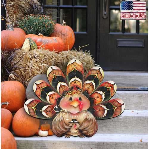 Be Thankful Turkey Door Sitter – Cute Thanksgiving Home Decor