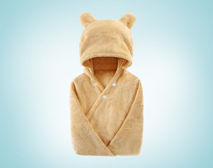 Soft Baby Hooded Bath Towel – Cotton Blend, 5 Colors
