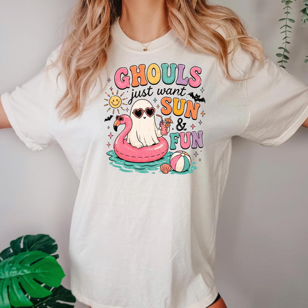 Summerween Shirt – Retro Spooky Beach Tee | Pastel Goth Halloween Summer Top