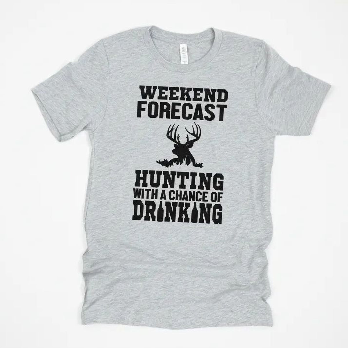 Hunting Gift for Men – Hunting with a Chance of Drinking T-Shirt | Funny Men's Shirt