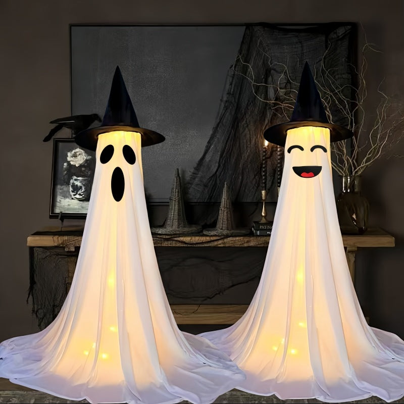 Spooky Ghost Yard Stake – Halloween Outdoor Decoration for Lawn & Garden