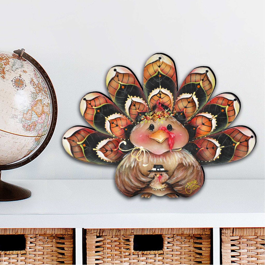 Be Thankful Turkey Door Sitter – Cute Thanksgiving Home Decor