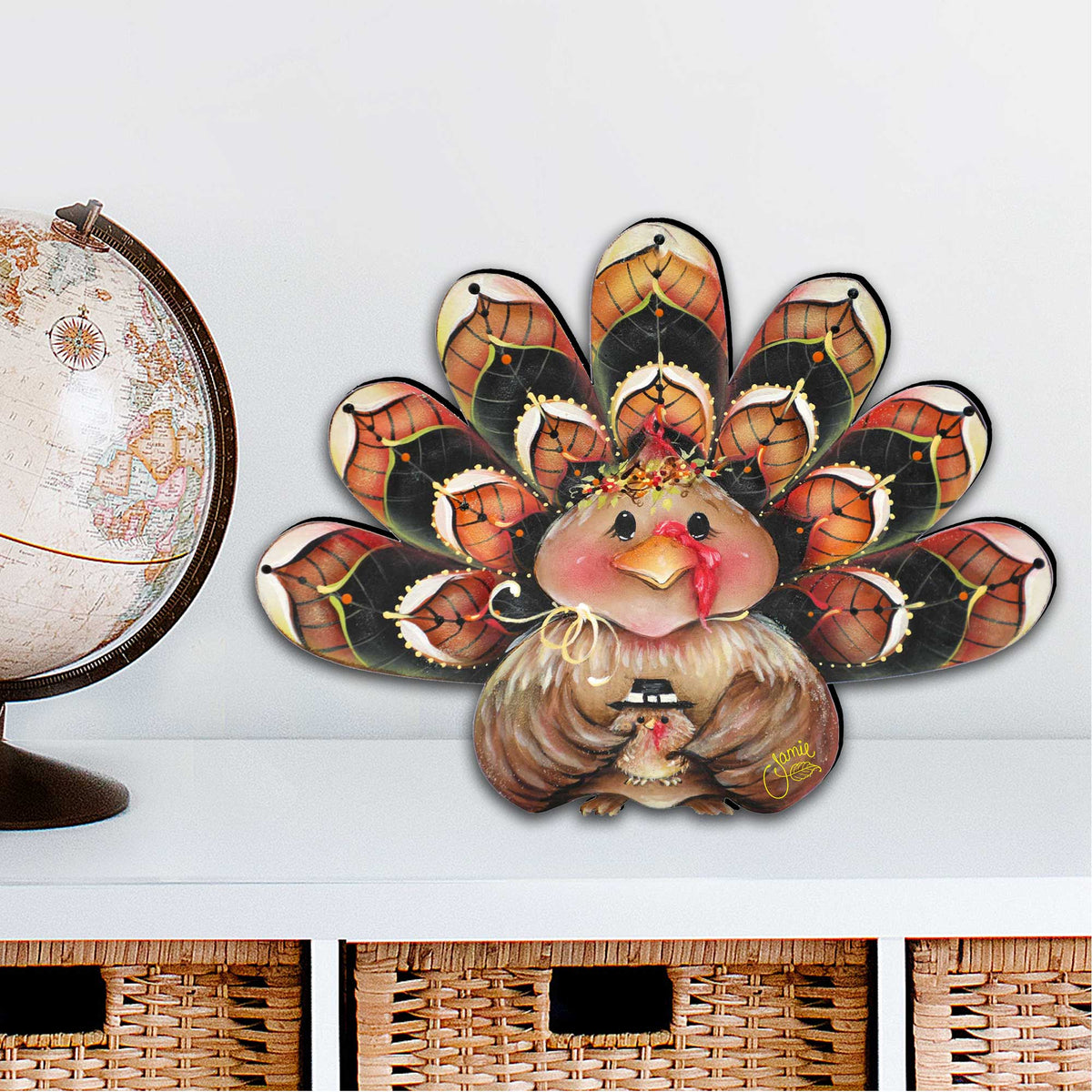 Be Thankful Turkey Door Sitter – Cute Thanksgiving Home Decor