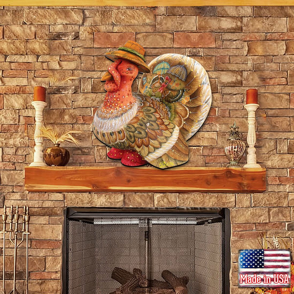 Tom the Turkey Thanksgiving Door Decor by G. DeBrekht