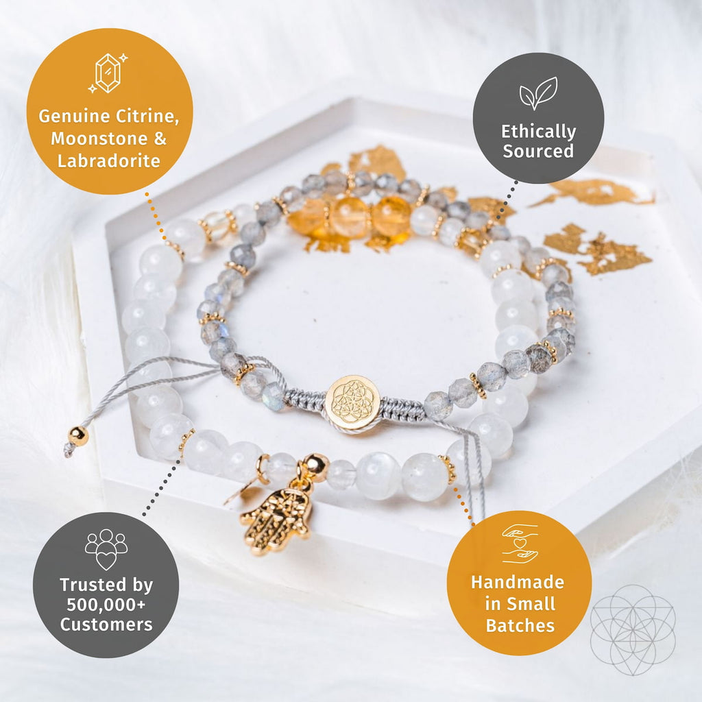 Golden Hand of Fortune – Bracelets of Wealth for Abundance & Financial Prosperity