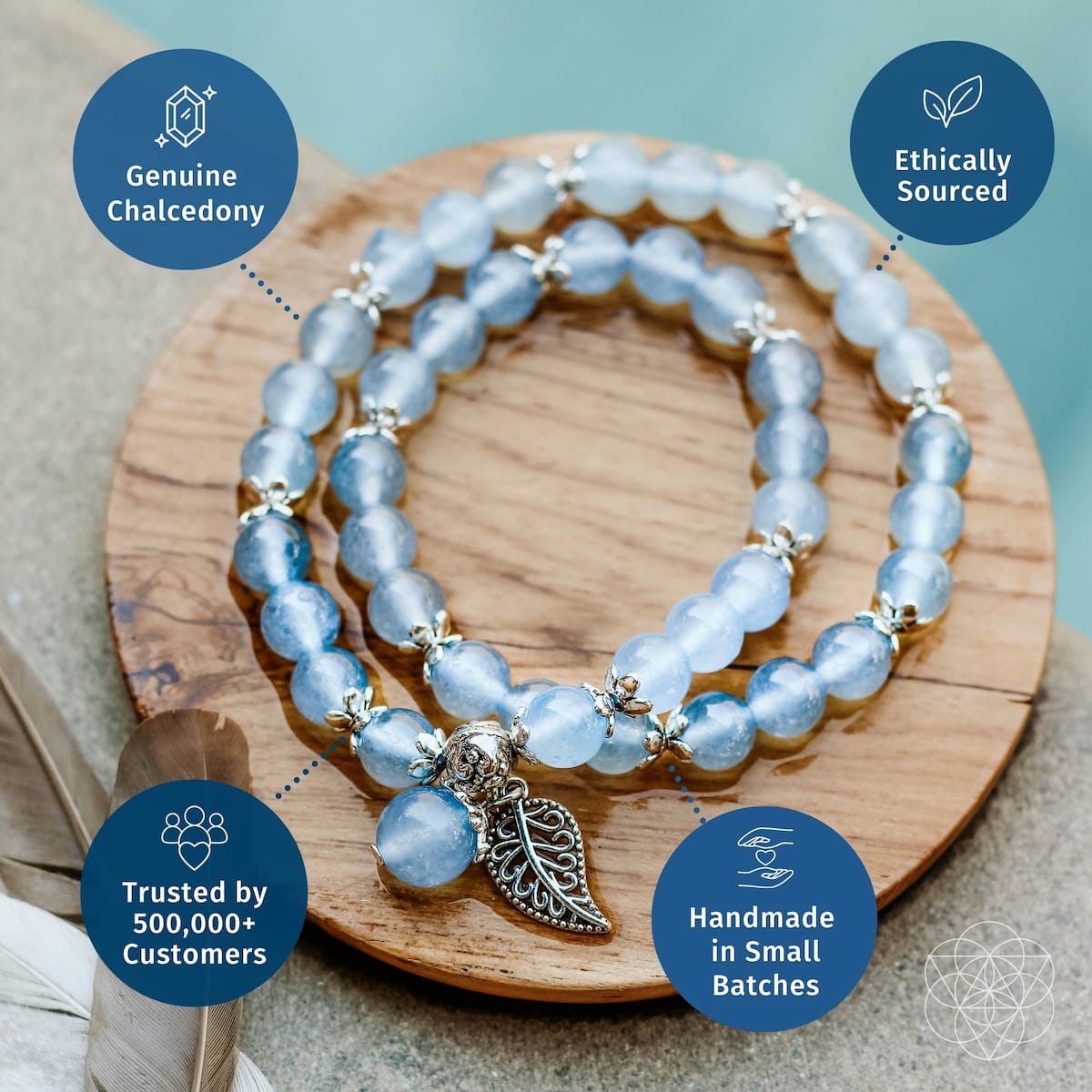 The Elegant Calming Bracelet – Crystal Bracelet for Anxiety Relief & Inner Peace