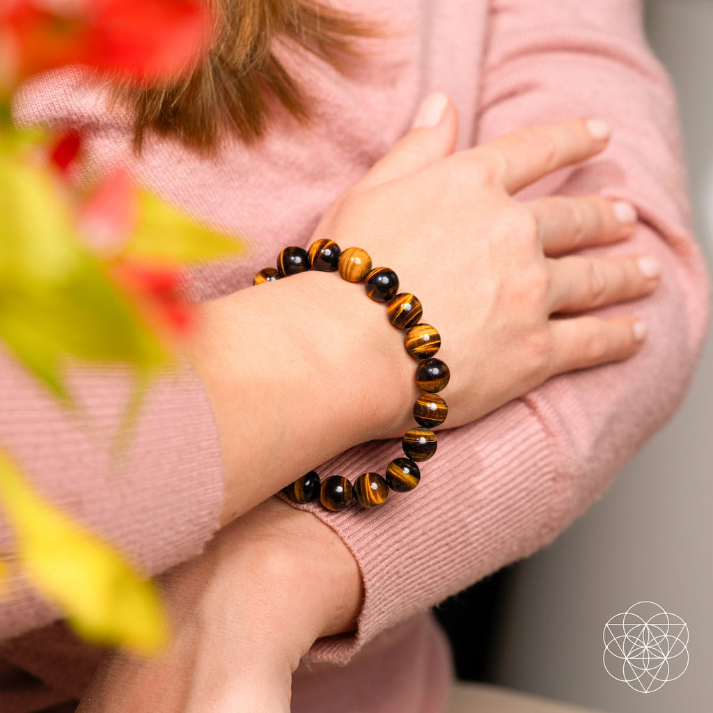Built to Win – 7A Grade Tiger's Eye Bracelet for Confidence & Success