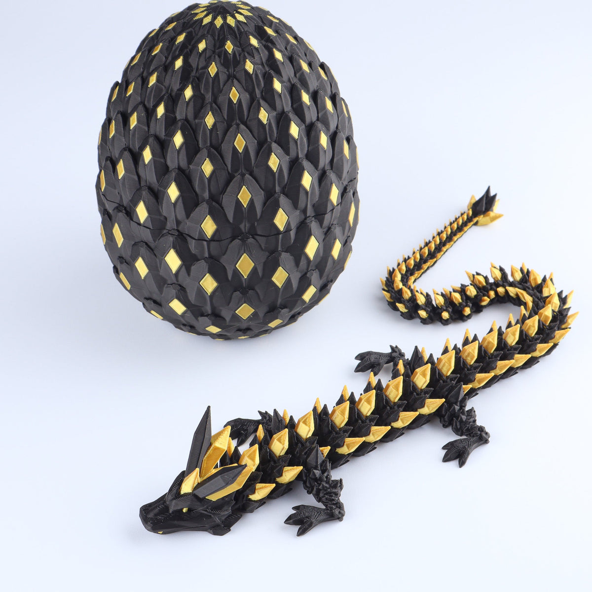 Crystal Dragon Fidget Toy – 3D Printed Articulated Fantasy Desk Piece