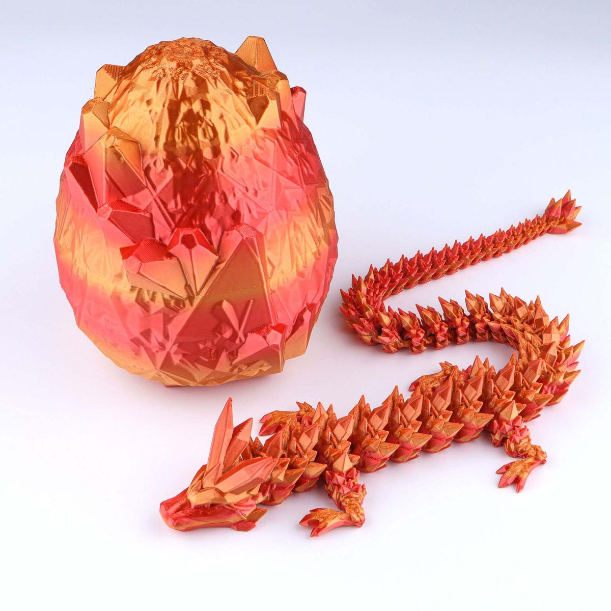 Crystal Dragon Fidget Toy – 3D Printed Articulated Fantasy Desk Piece