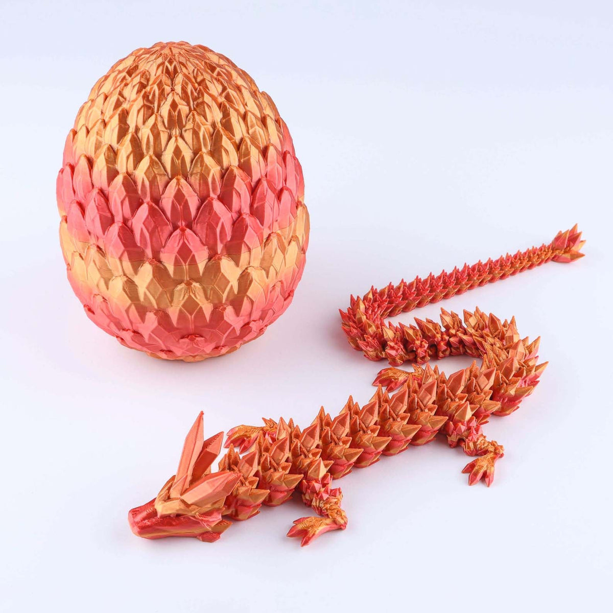 Crystal Dragon Fidget Toy – 3D Printed Articulated Fantasy Desk Piece