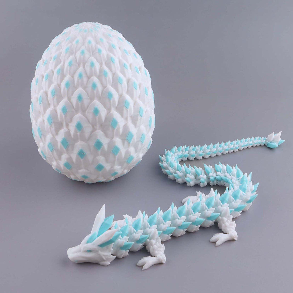 Crystal Dragon Fidget Toy – 3D Printed Articulated Fantasy Desk Piece