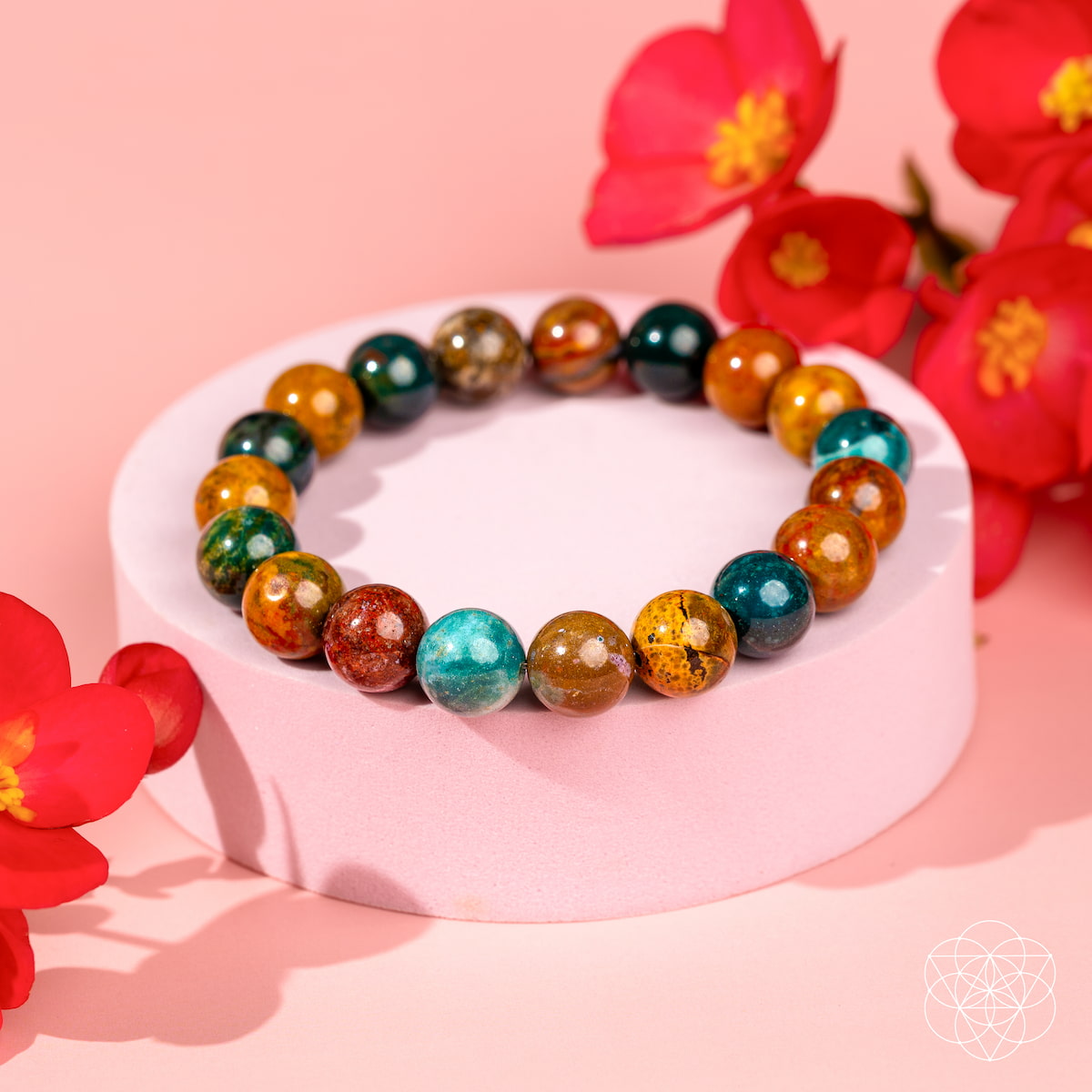 Quiet My Mind – Ocean Jasper Bracelet for Calm & Inner Peace