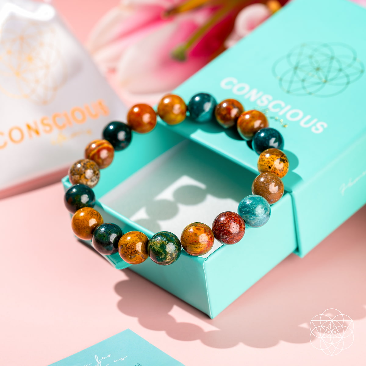 Quiet My Mind – Ocean Jasper Bracelet for Calm & Inner Peace