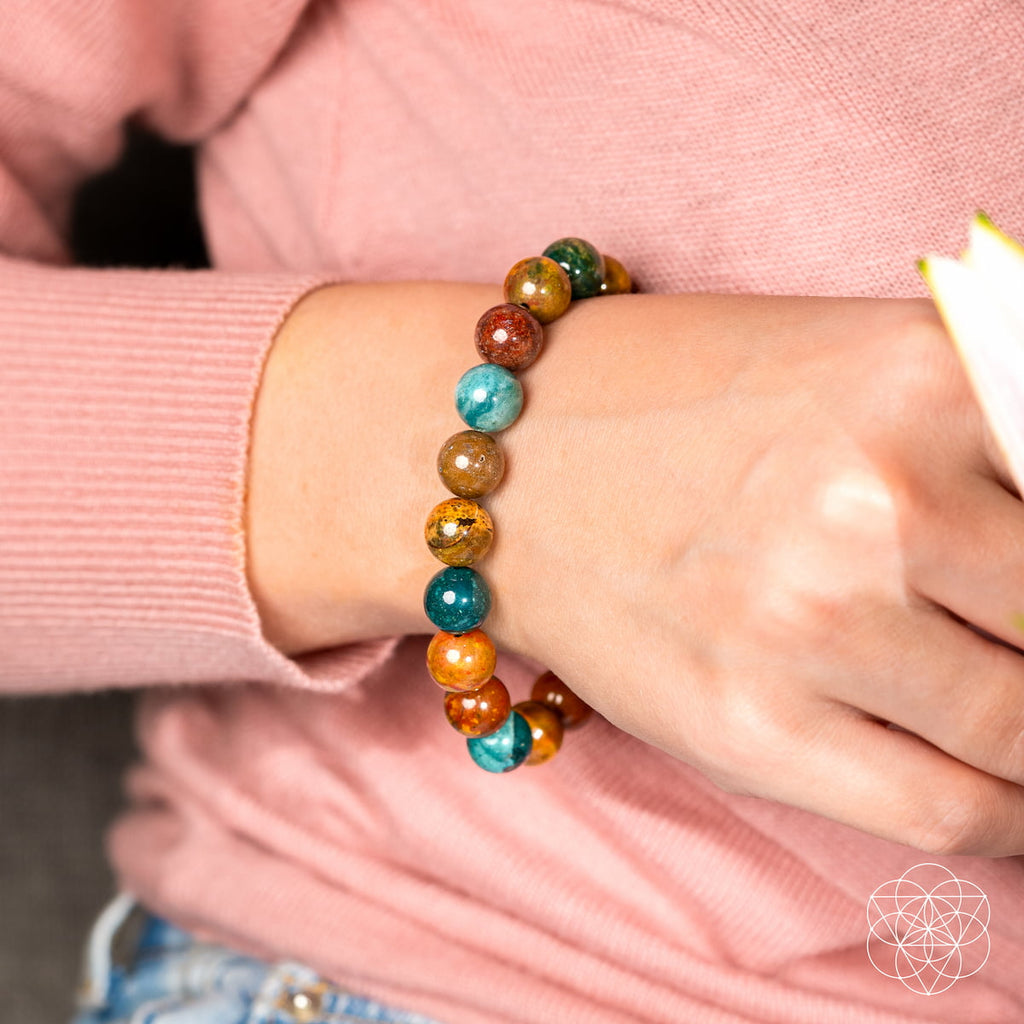Quiet My Mind – Ocean Jasper Bracelet for Calm & Inner Peace