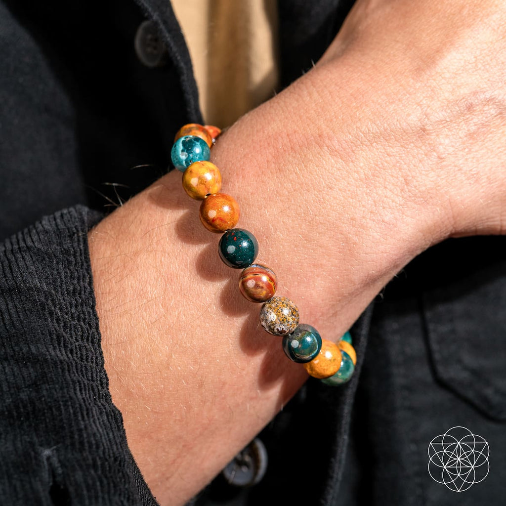 Quiet My Mind – Ocean Jasper Bracelet for Calm & Inner Peace