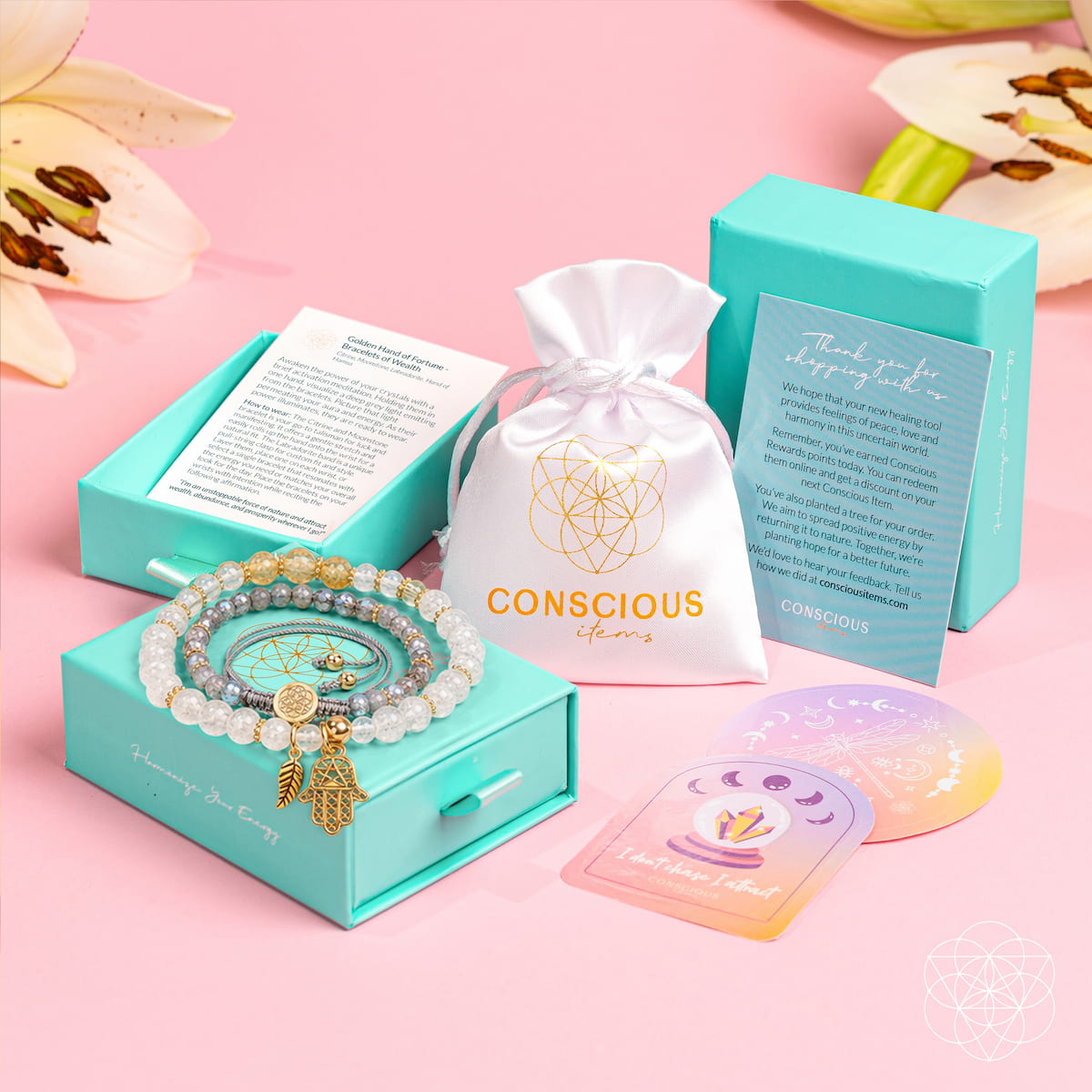 Golden Hand of Fortune – Bracelets of Wealth for Abundance & Financial Prosperity