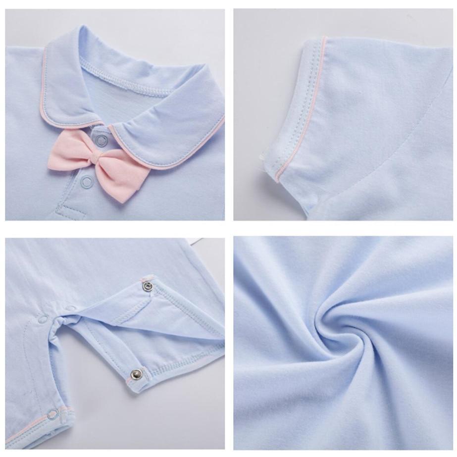 Baby Boys' Short-Sleeve Cotton Romper