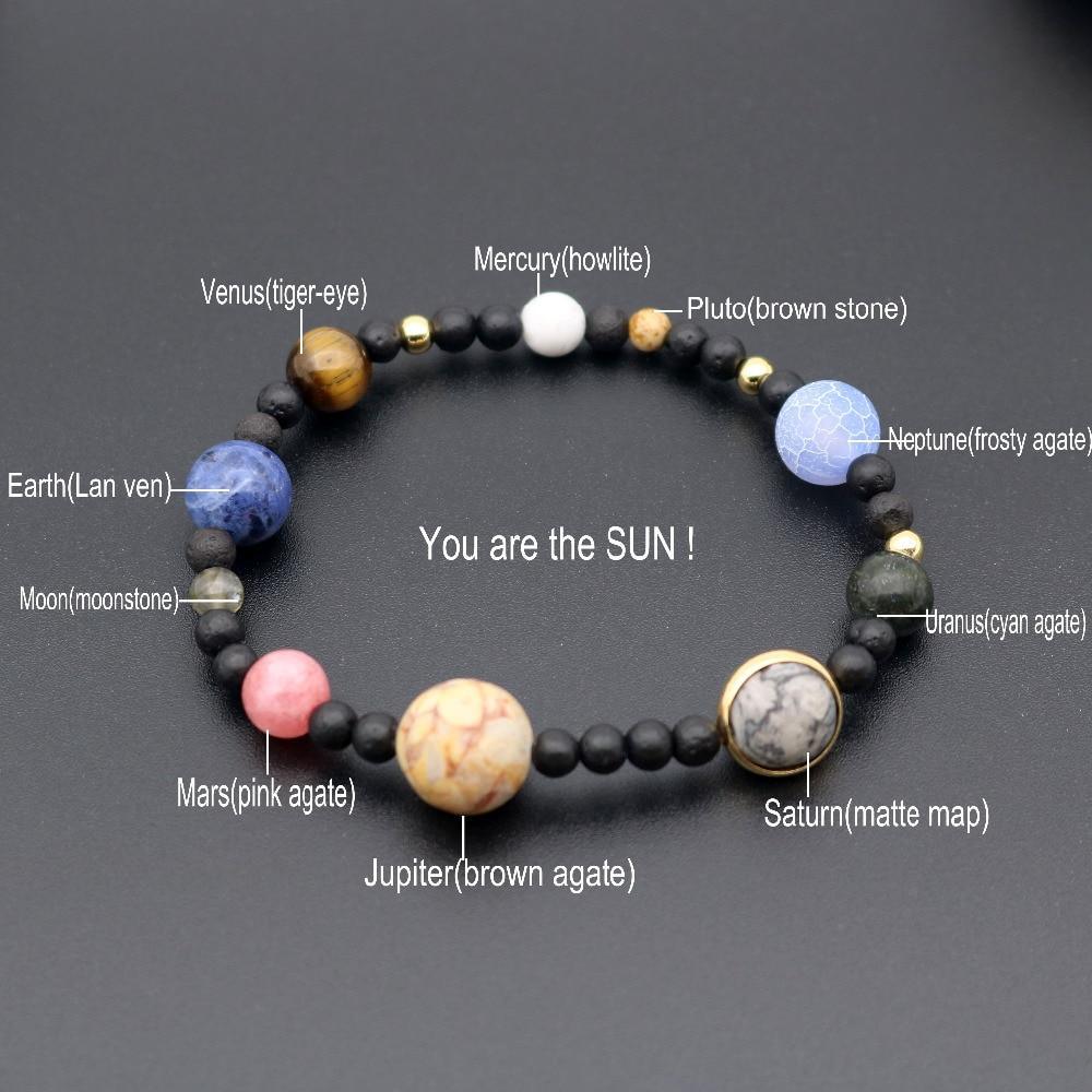 Solar System Beaded Bracelet for Men and Women