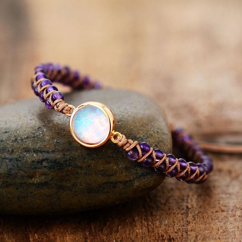 Handmade Luxury Wax Elegant Bracelet With Stone In Modern Colorful Design for Women
