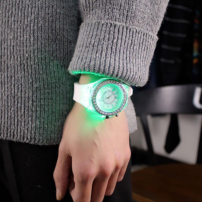 STEVVEX LED Light-Up Wristwatch for Men and Women